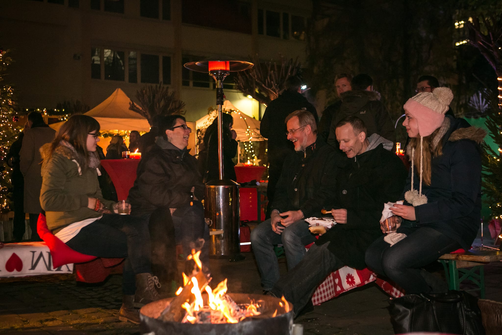 Weihnachtliche Firmenfeier am mobilen Weihnachtsmarkt