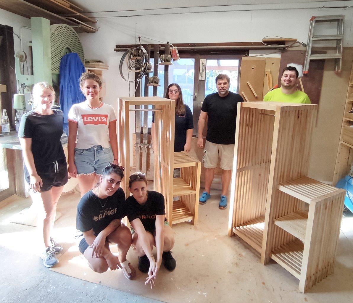 Kreatives Teambuilding mit Schreinerworkshop