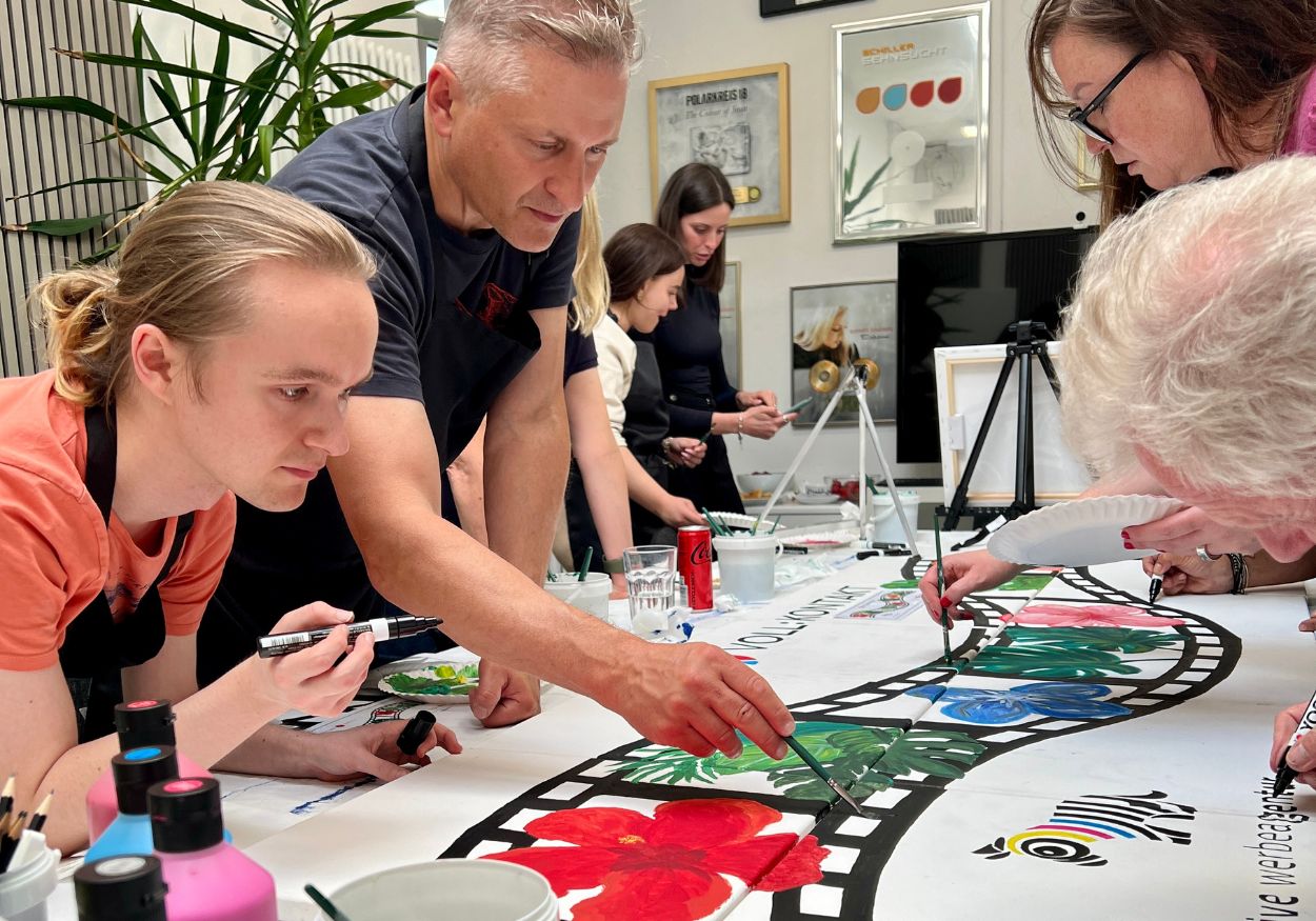 Let´s Paint - Kreatives Teambuilding - Malworkshop